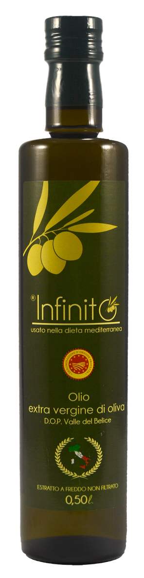 Infinito Olio Extra Vergine d'Oliva Valle del Belice DOP 0,50 L - Vaccara